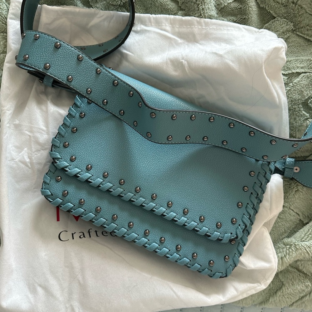 Mersi Georgia Crossbody Blue Vegan Leather